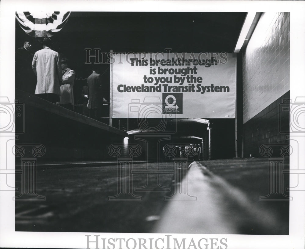 Press Photo  Rapid Transit Cleveland, RTA 1968 - Historic Images