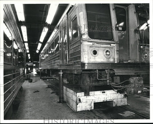 1981 Press Photo Rapid Transit System  windamere car barn - Historic Images