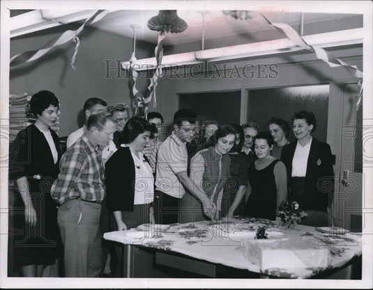 1961 Press Photo Kathleen Weiss, Ray Percynski, Margy Henderson, Ann Haydon - Historic Images