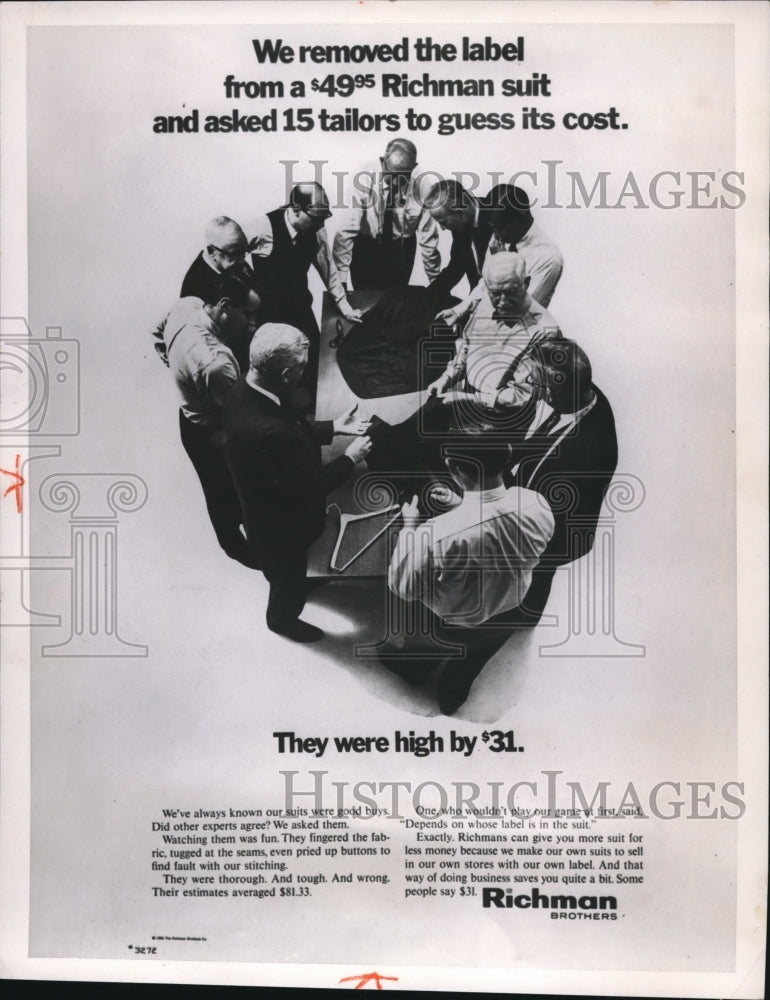 1967 Press Photo Richmond Brothers Co. was presented the Wilmer H. Cordes - Historic Images