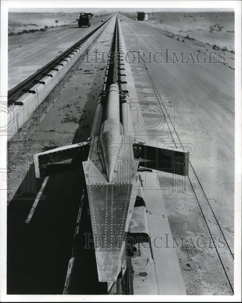 1960 Press Photo Rocket Research Sled - cva74824-Historic Images