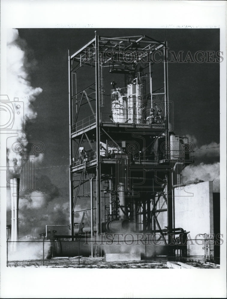 1962 Press Photo One of two liqud oxygen liquid hydrogen engines which will be - Historic Images