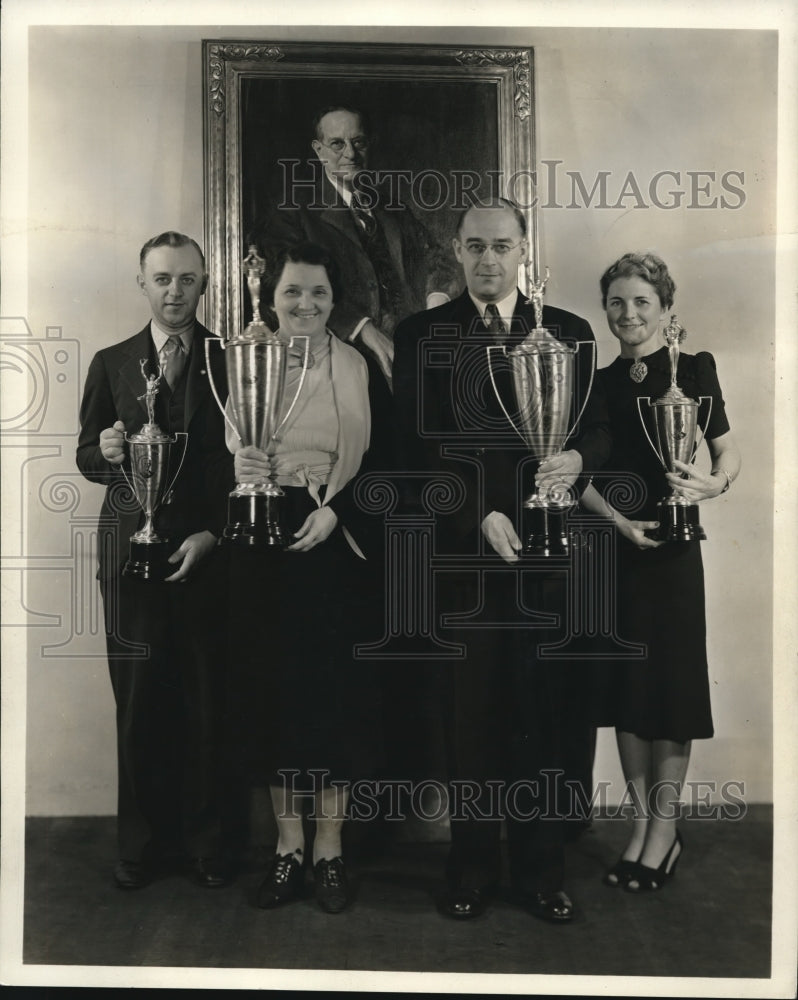 1938 Winners of Richman trophies in Richman Brothers Co.  - Historic Images