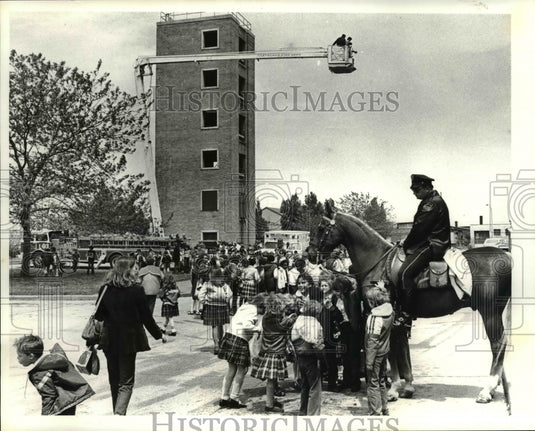 1981 Press Photo Cleveland Police Safety City, Fire Academy - Historic Images