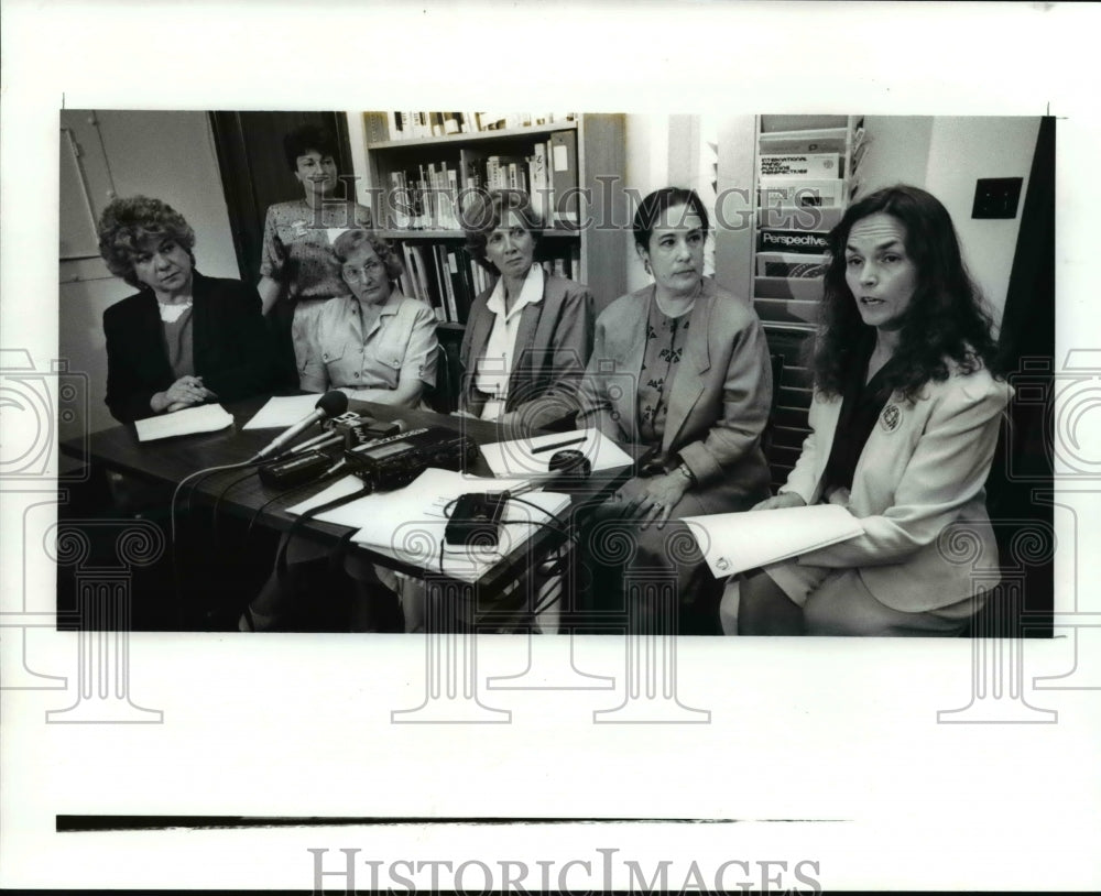 1989 Press Photo Betsey Kaufman, Jane Obrien Reilly, E. Roberts and P. Mindes - Historic Images