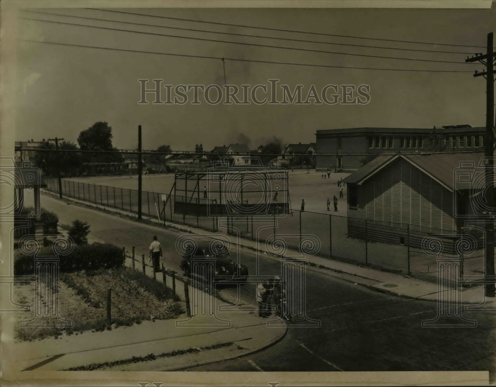 1941 Press Photo Paul Revere School Playgrouns at Sandusky Ave. - cva75262 - Historic Images