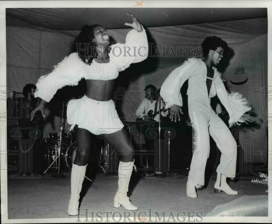 1972 Press Photo Pandora Gray & Gary Akins, won first prize at Dance Contest-Historic Images