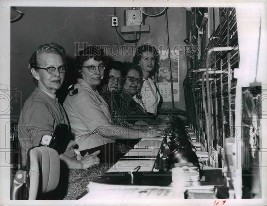 1965 Press Photo Old Telephone Room with New Centrex System - cva75545- Historic Images