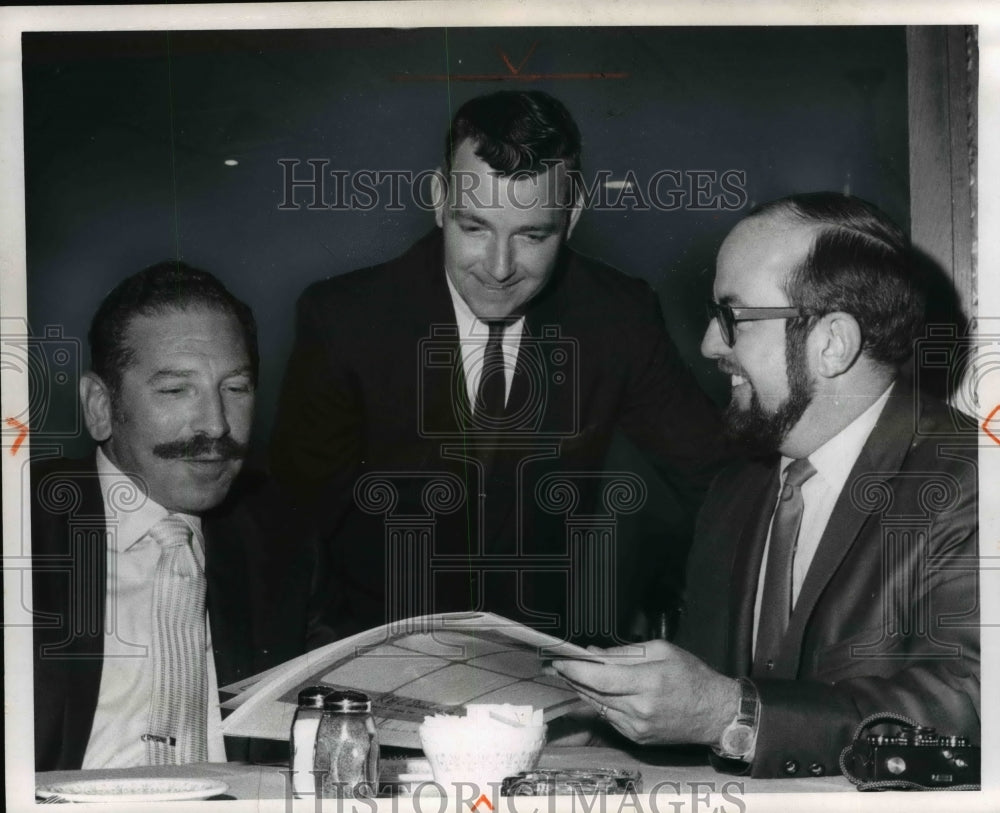 1969 Press Photo The officials during the Phohio are Gluszek, Gaughan &amp; Kirsh - Historic Images