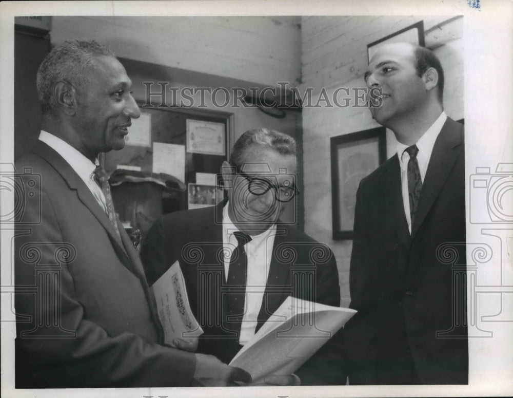 1967 Press Photo Armond Robinson, Robert Bond &amp; Philip Zeidman at CPD Seminar-Historic Images