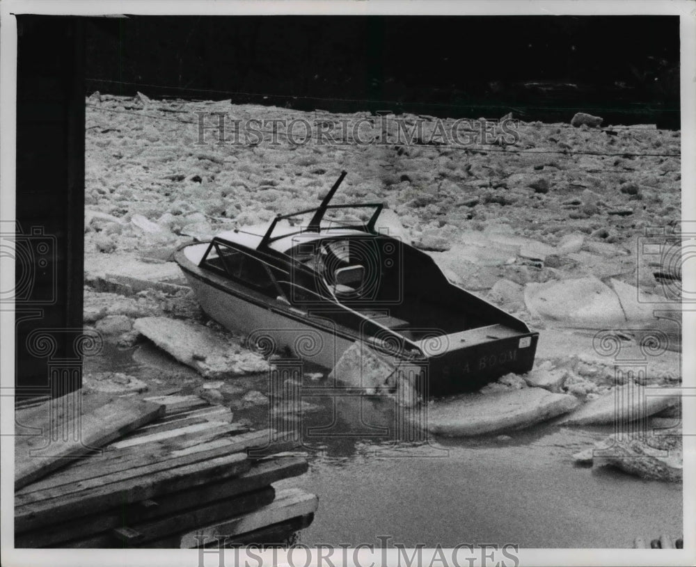 1971 The Eddie&#39;s boat in the Rocky River  - Historic Images