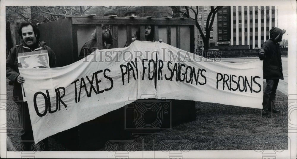 1974 Press Photo The anti war demonstration in Public Square - cva76138 - Historic Images