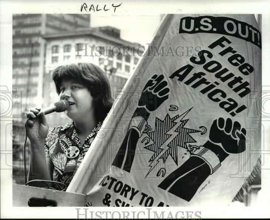 1985 Press Photo The All peoples Congress demonstration - Historic Images