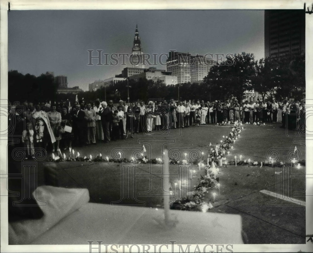 1982 Press Photo Solidarity prayer service - Historic Images