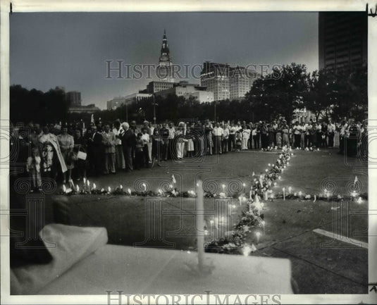 1982 Press Photo Solidarity prayer service - Historic Images