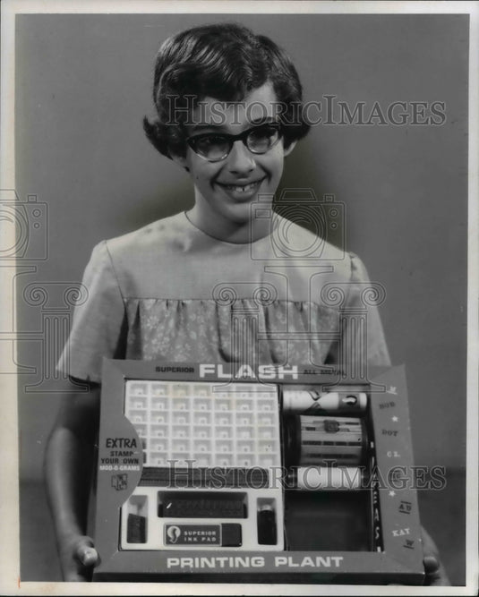 1969 Press Photo Lila Black with a Printer - cva76230 - Historic Images