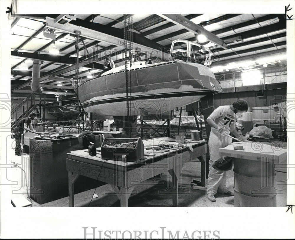 1984 Press Photo Tartan Marine Co. Grand River - Historic Images