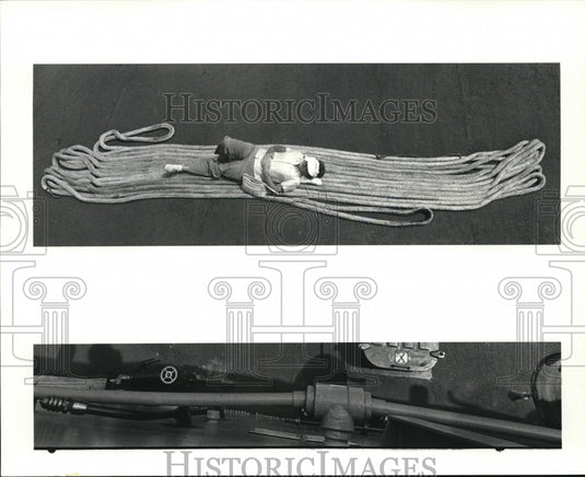 1984 Press Photo Becky More on deck of the USS Edson during the cruise to Erie - Historic Images