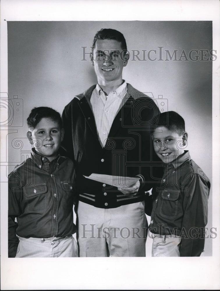 1965 Press Photo Terry Passalacqua and twin brothers Tony and Ricky - cva76854 - Historic Images