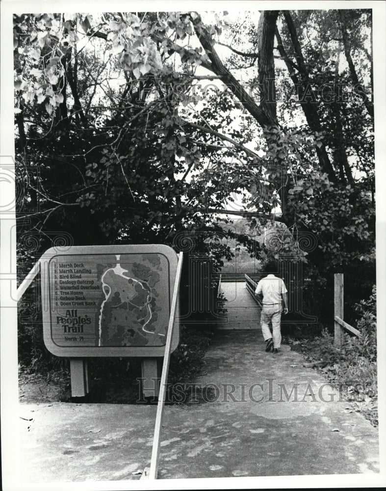 1983 Press Photo The Shaker Lakes Regional Nature Center - Historic Images