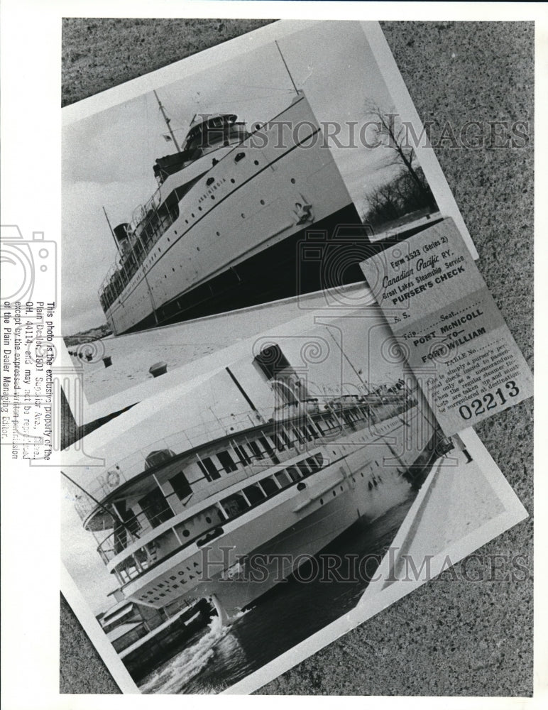 1988 Press Photo The last passenger ship to tour the Great Lakes - Historic Images