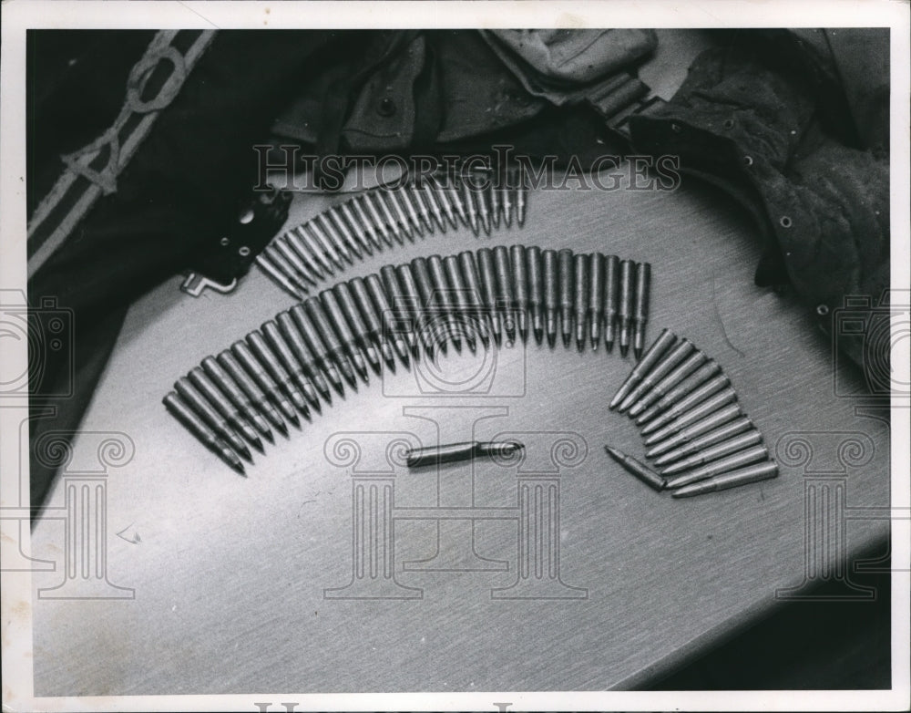 1968 Press Photo The ammunition found in the sniper&#39;s body - cva77136-Historic Images