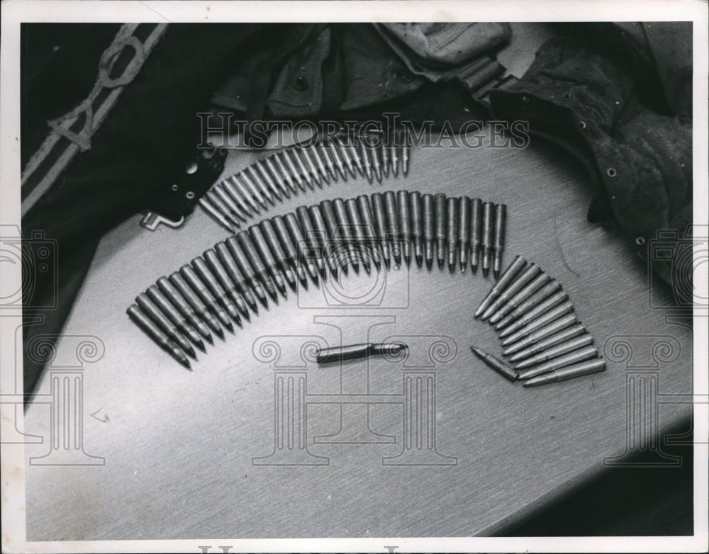 1968 Press Photo The ammunition found in the sniper's body - cva77136-Historic Images