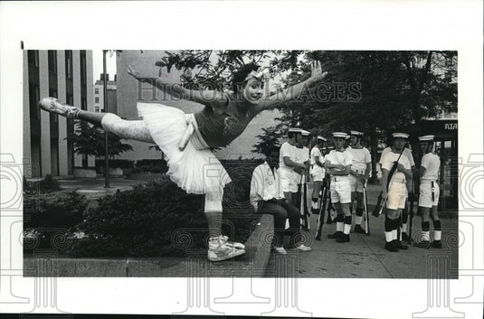 1987 Press Photo Jon Carlo Franchi during the 2nd annual Doodle Parade - Historic Images
