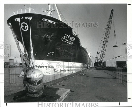 1988 Press Photo The LT Odessey First Ocean Ship - Historic Images