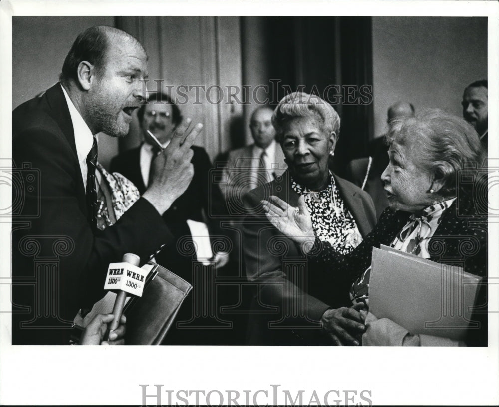 1989 Press Photo David Domzalski from the Committee in Support of Solidarity - Historic Images