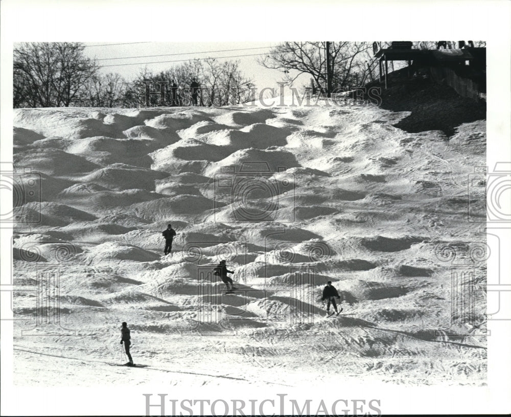 1987 Press Photo Boston Mills Ski Resort - Historic Images