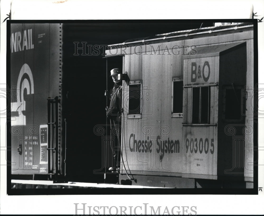 1986 Press Photo Caboose story - Historic Images