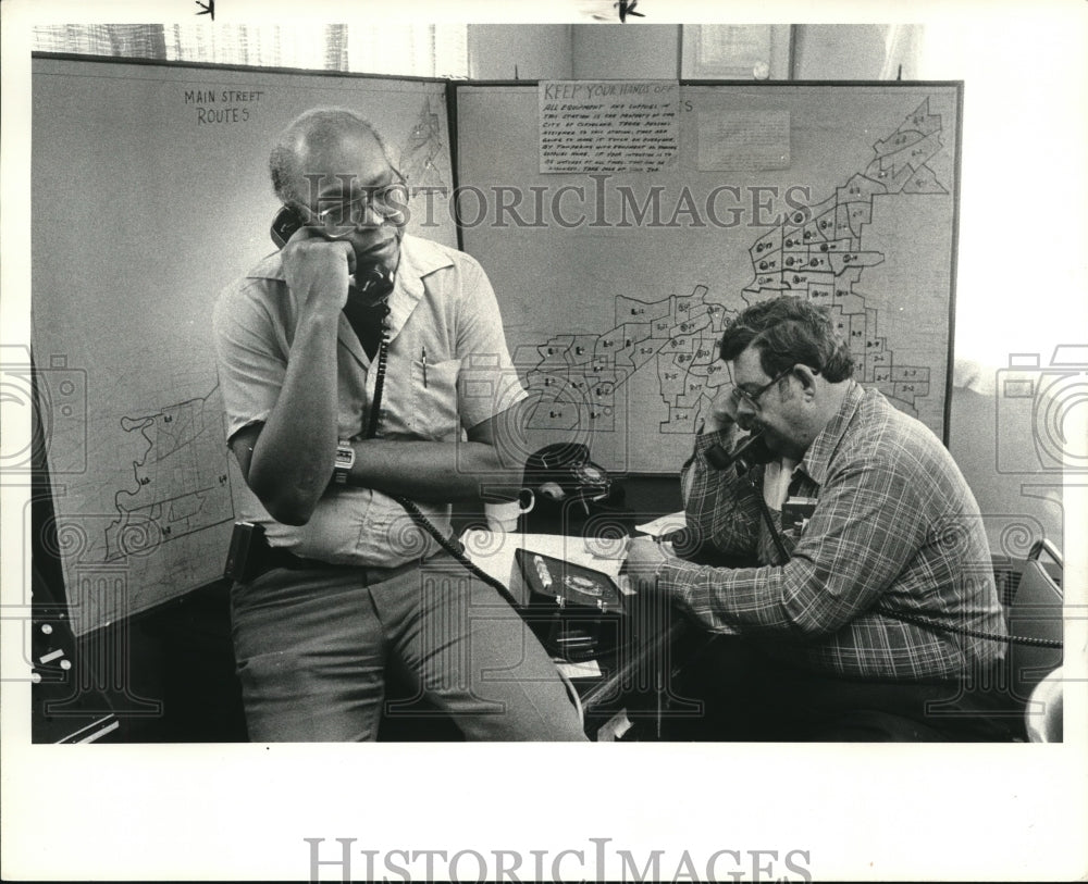 1984 Press Photo Operation Snow bird Street plowing - Historic Images