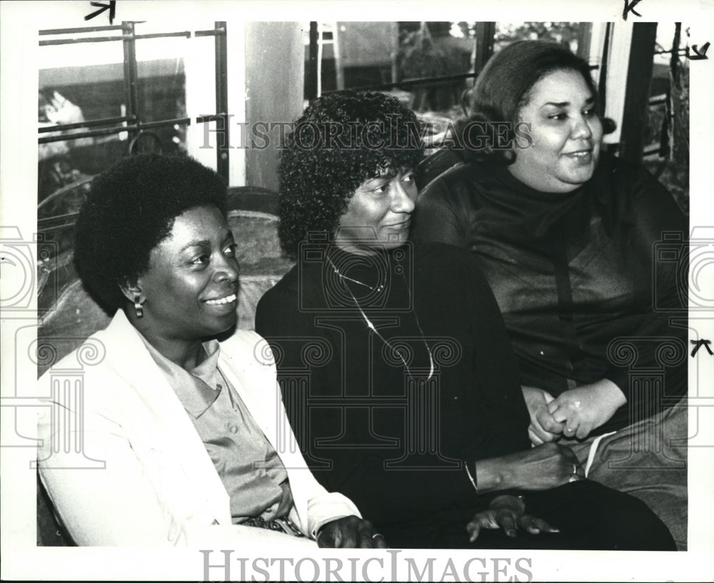 1983 Press Photo C.J Prentiss, Una Keeron and Barbara Boyd - Historic Images