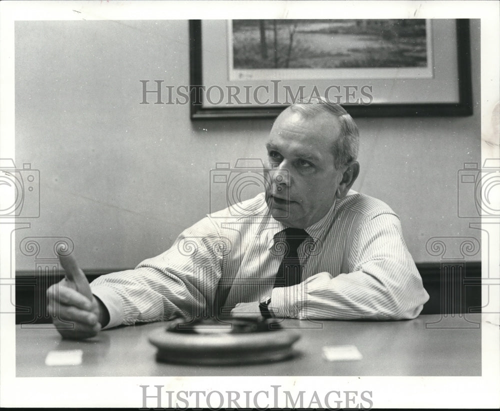 1983 Press Photo Alton Whitehouse, Jr., Sohio chairman and chief executive - Historic Images