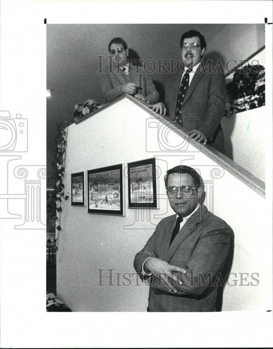 1988 Press Photo Officers of the Whitlach Co. are Robert J. Pruchnicki and - Historic Images
