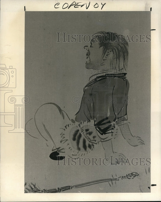 1968 Press Photo Japanese Art- Zeshin Shibata - cva77922 - Historic Images