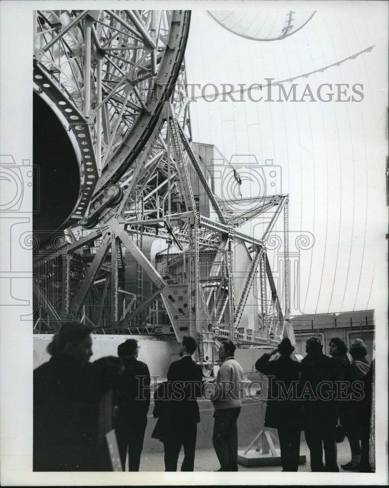 1963 Press Photo The giant ear antenna of the satellite communication system - Historic Images