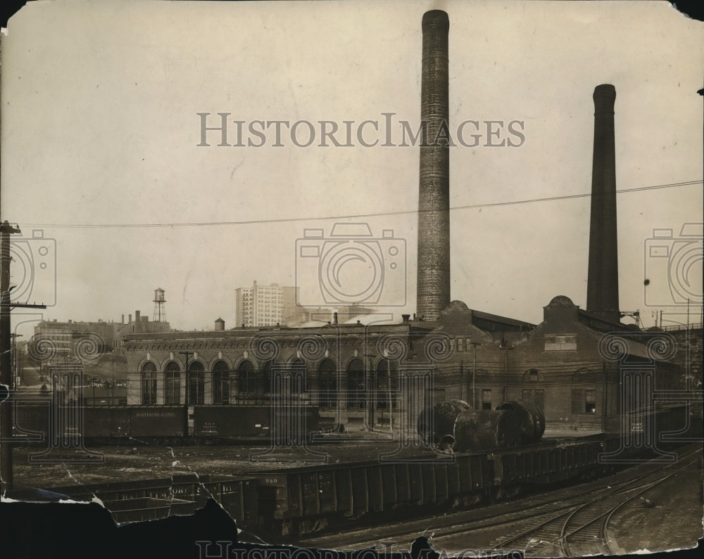 Press Photo A factory plant - Historic Images