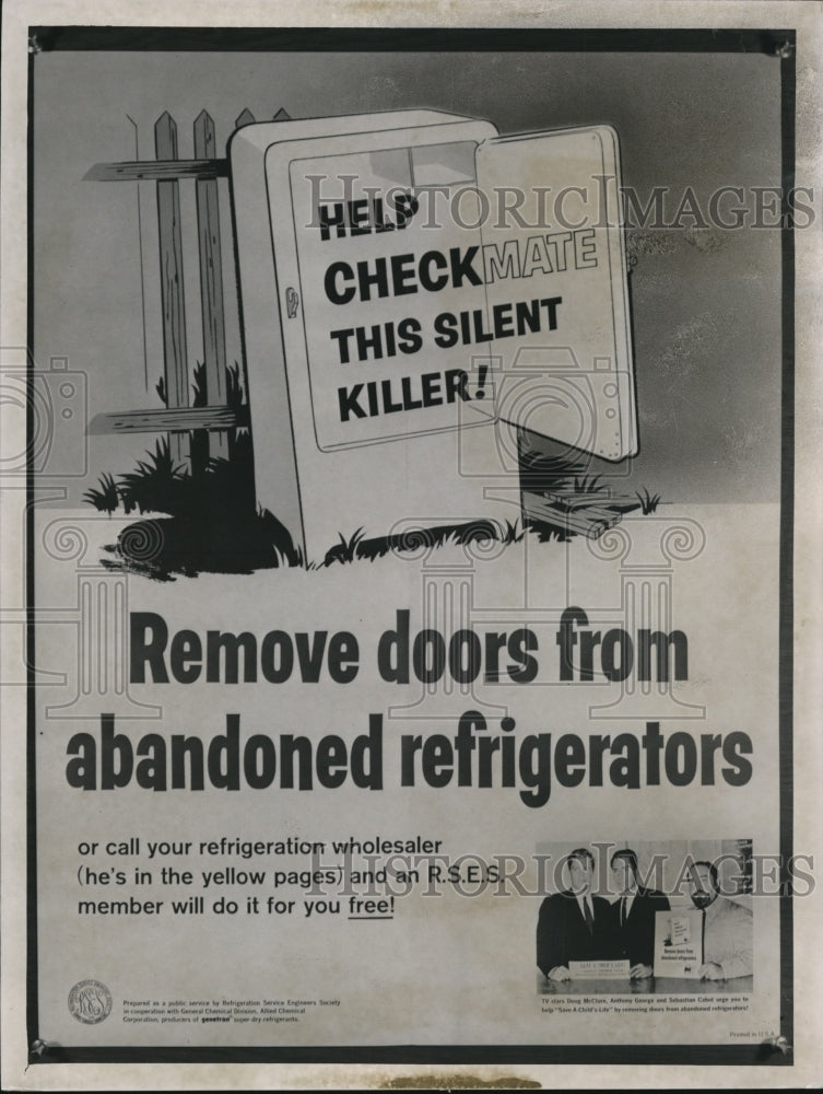 1962 Press Photo National Campaign of Refrigeration Service Engineers - Historic Images