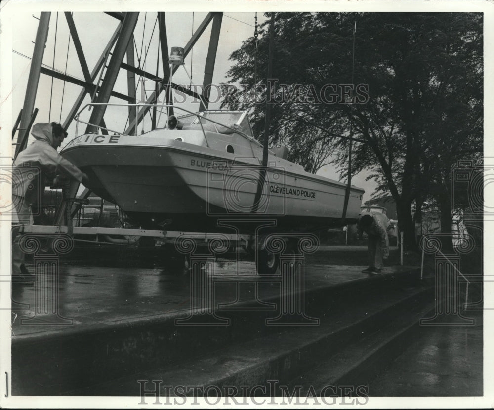 1971 Press Photo Cleveland police boat Bluecoat - cva79047 - Historic Images