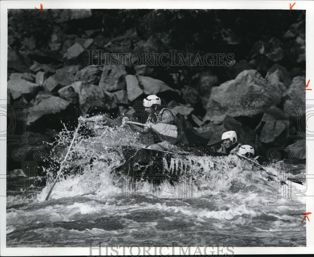 1971 Riding rapids, W. Virginia  - Historic Images