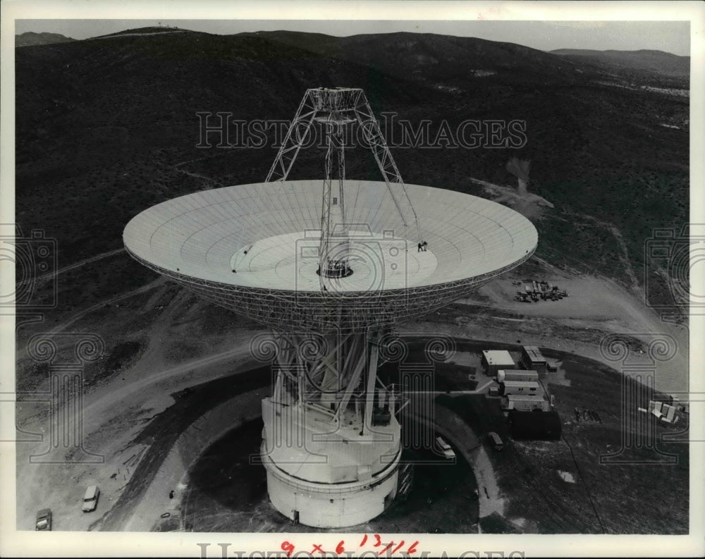 1966 Press Photo Space Tracking Station, Goldstone Communications, Mojove Desert - Historic Images