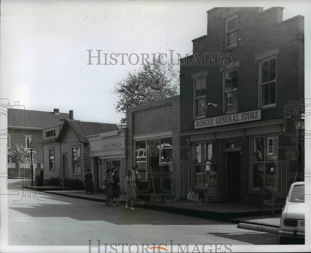 1972 Press Photo Restored Building in The Old Ohio-Erie Canal Town of Roscoe - Historic Images