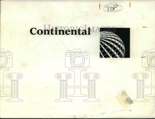 1991 Press Photo The Continental's Logotype - cva79753 - Historic Images