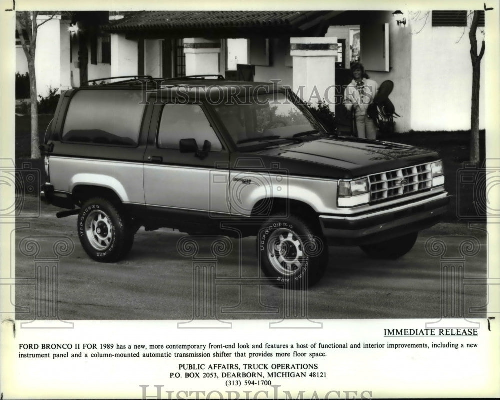 1988 Press Photo Ford Bronco II 1989 - Historic Images