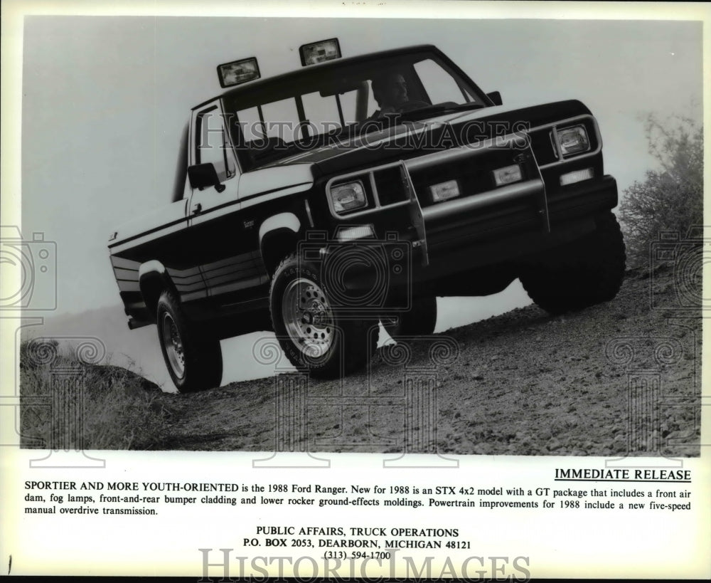 1989 Press Photo Ford Ranger 1988 - Historic Images