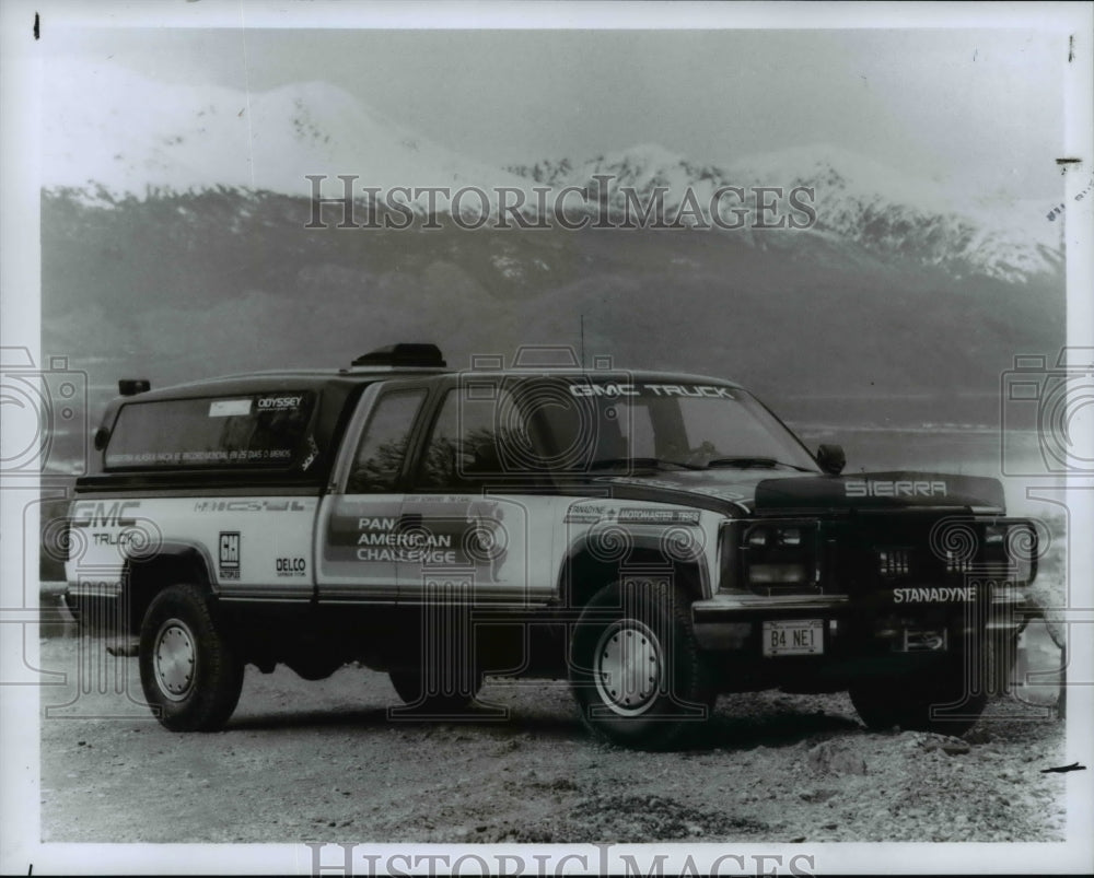 1987 Press Photo The GMC Sierra K3500 extended cab pickup truck - Historic Images