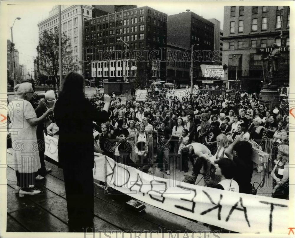 1979 Press Photo The protest against violence of women - cva80231-Historic Images