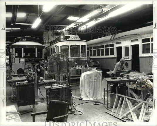 1983 Press Photo Trolleyville USA Olmsted Falls Ohio - Historic Images